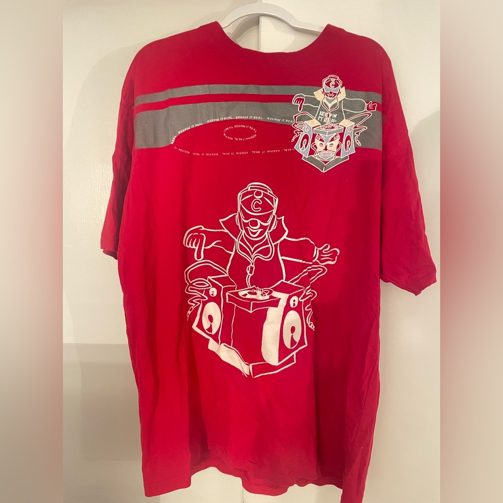 Vintage 90s Canopy DJ keepin it Real tee shirt